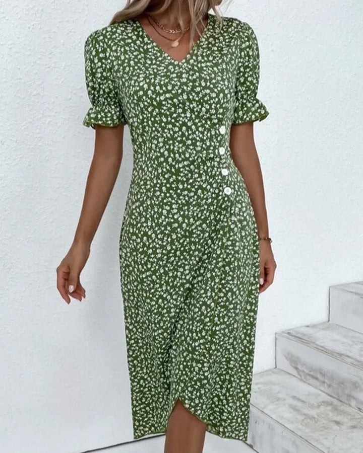 Blossomveil™ Midi Wrap Dress