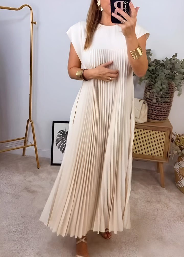 Lunivelle™ Pleated Grace Midi Dress