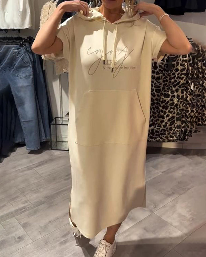 Kayleigh™ Drawstring Hoodie Dress