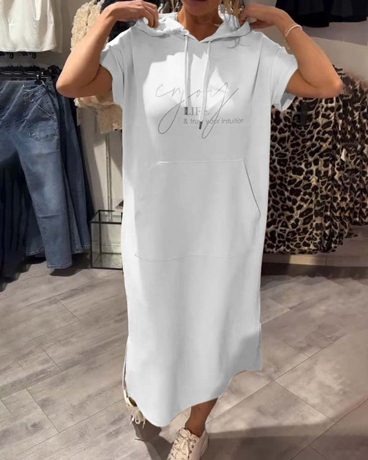 Kayleigh™ Drawstring Hoodie Dress