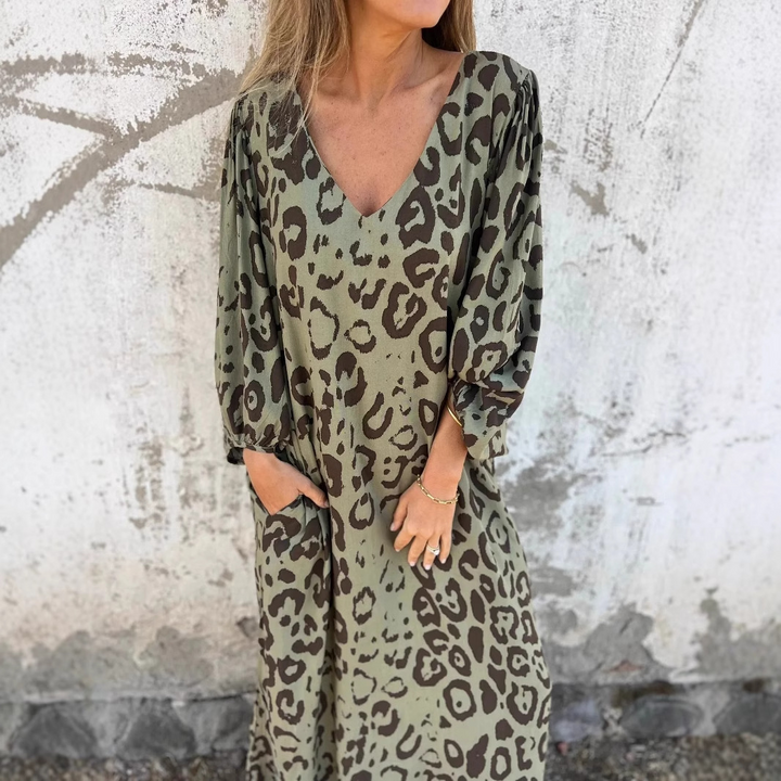 Feravive™ Bold Print Maxi Dress