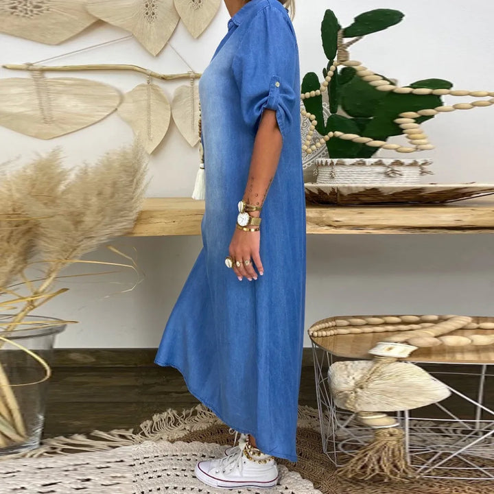 Melvaris™ Maxi Shirt Dress