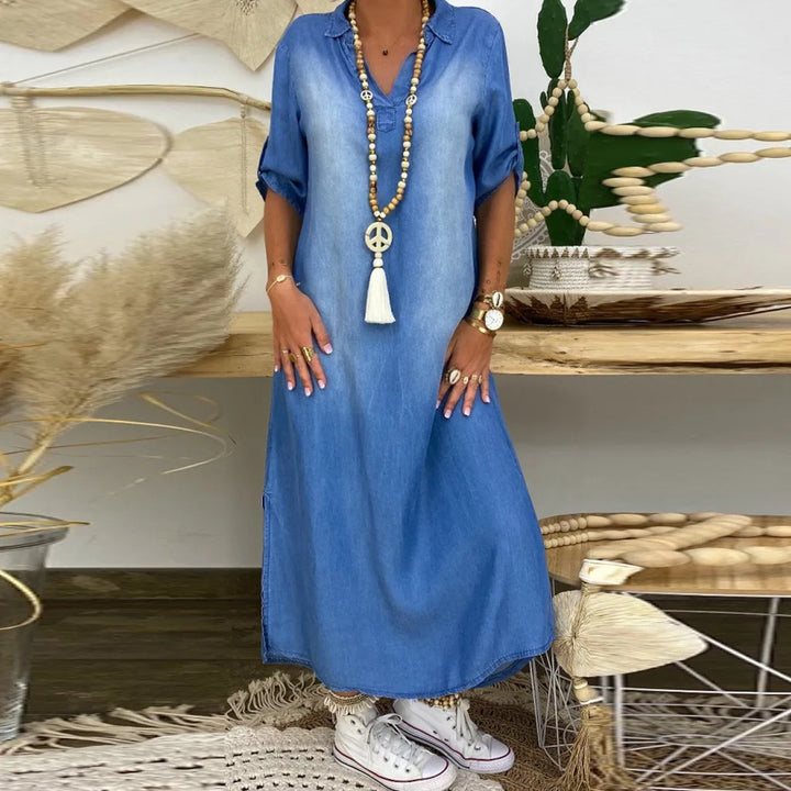 Melvaris™ Maxi Shirt Dress