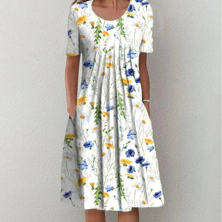 Nancy™ Vintage Floral Midi Dress