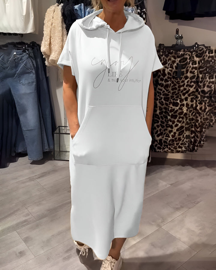Kayleigh™ Drawstring Hoodie Dress