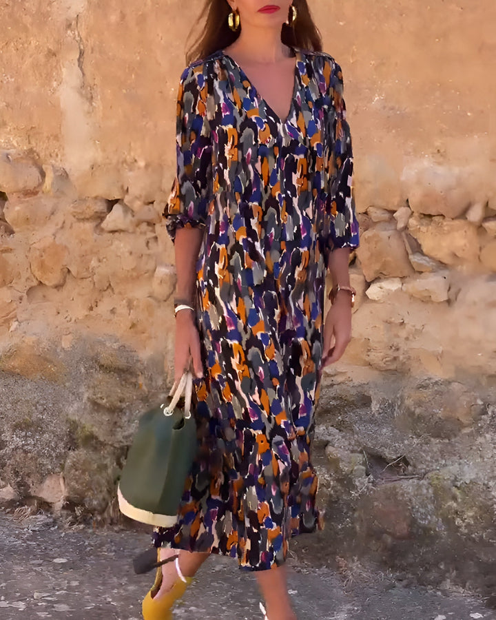 Florine™ Buttoned Blossom Midi