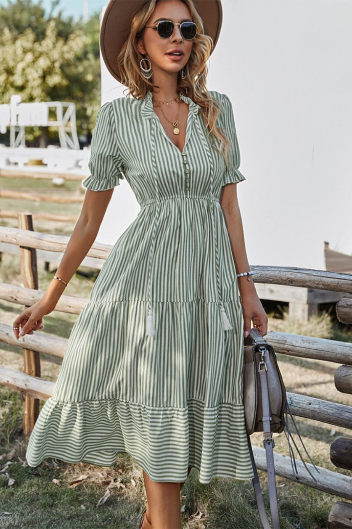 Meadowlane™ Button-Front Summer Dress
