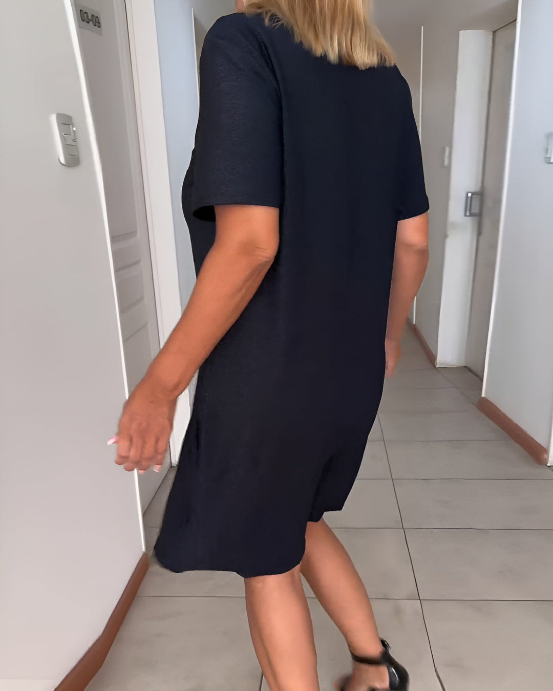 Nerina™ Twist Front V-Neck Dress