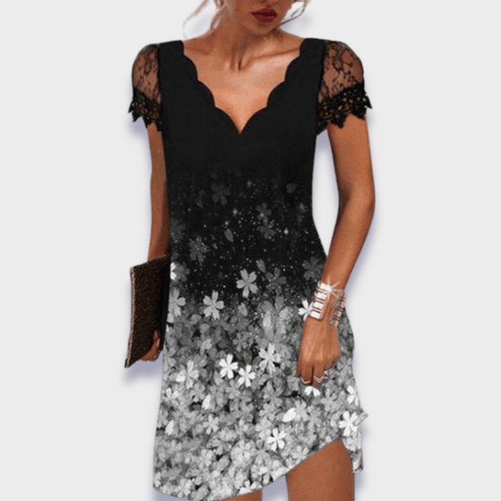 Lunoria™ Lace Accent Mini Dress