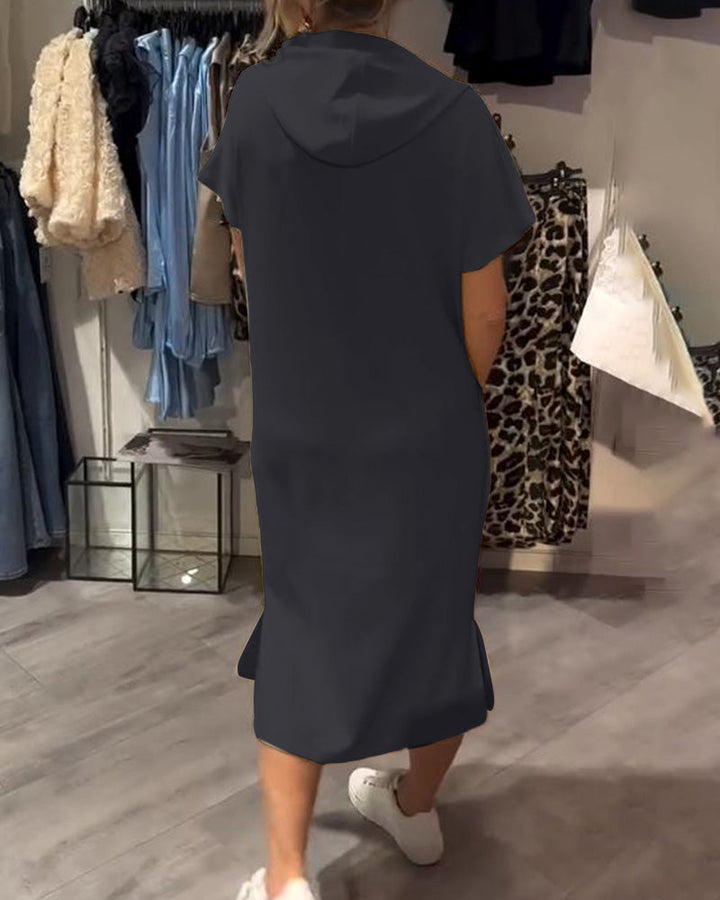 Kayleigh™ Drawstring Hoodie Dress