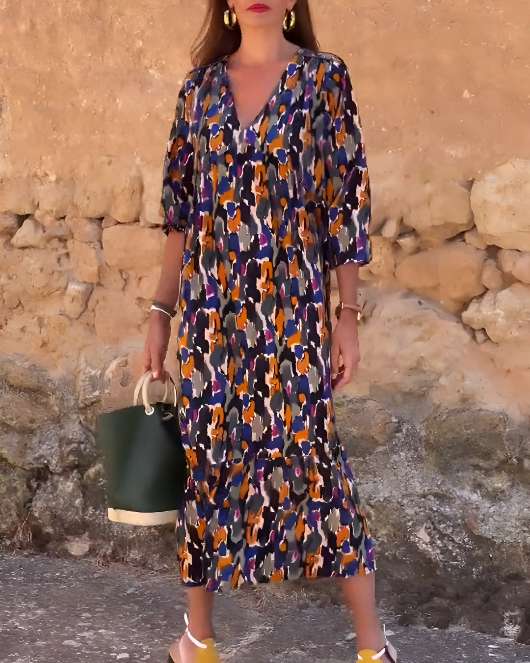 Florine™ Buttoned Blossom Midi