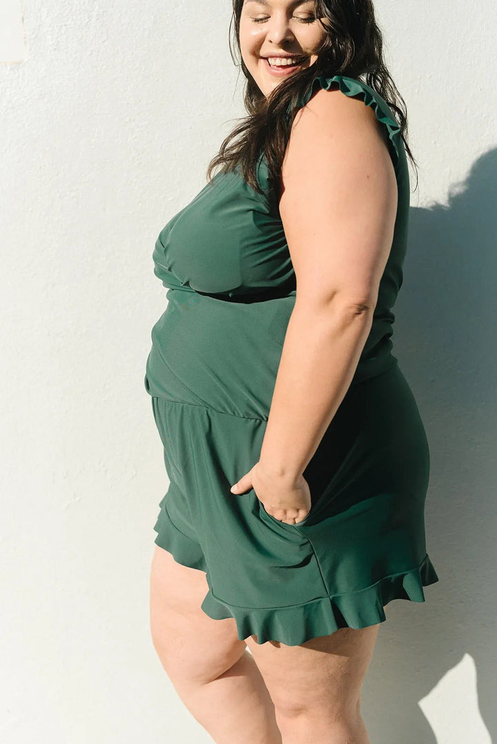 Nalia™ Ruffle Wrap Swimsuit Dress