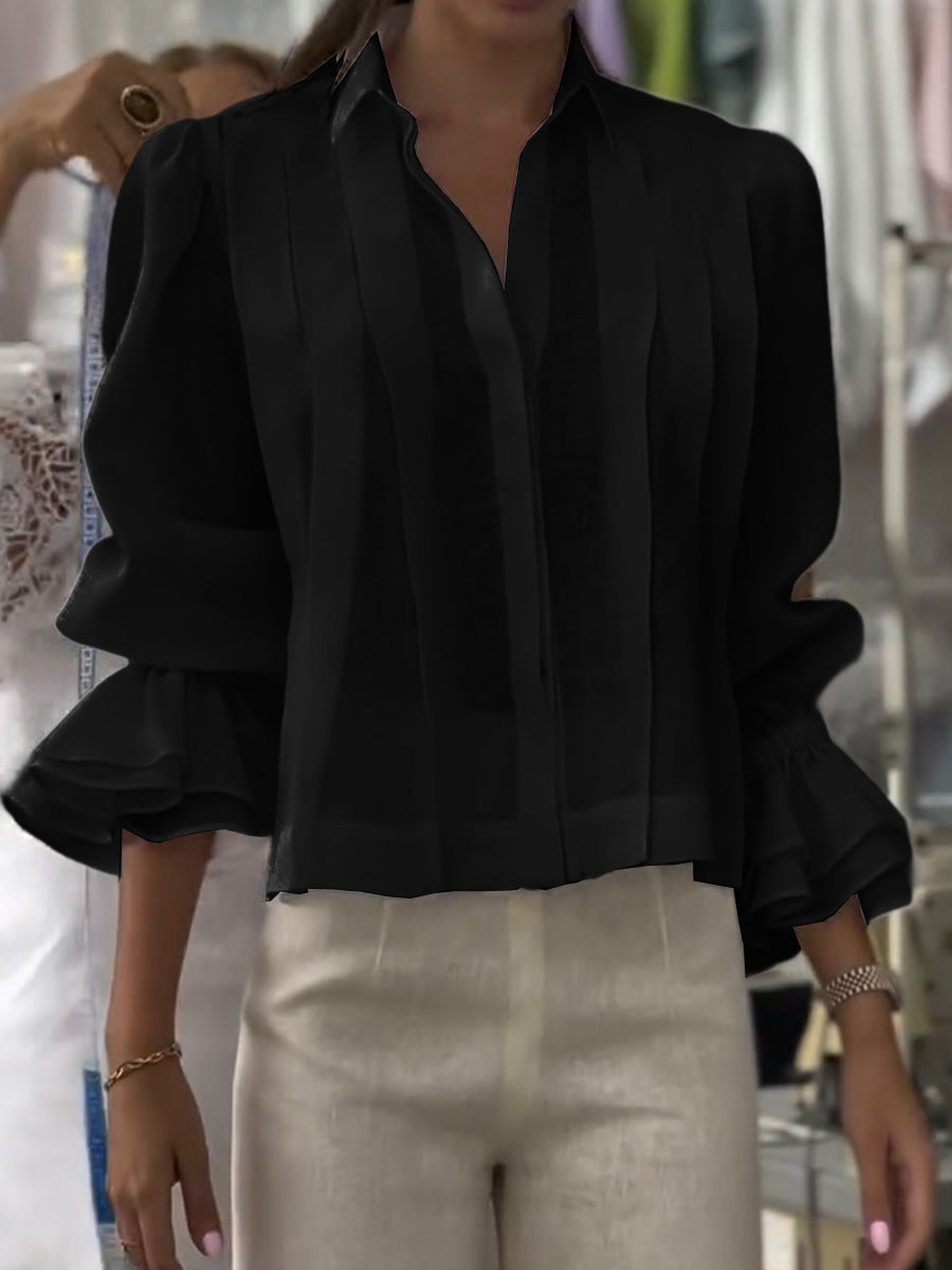 Veyloria™ Pleated Blouse
