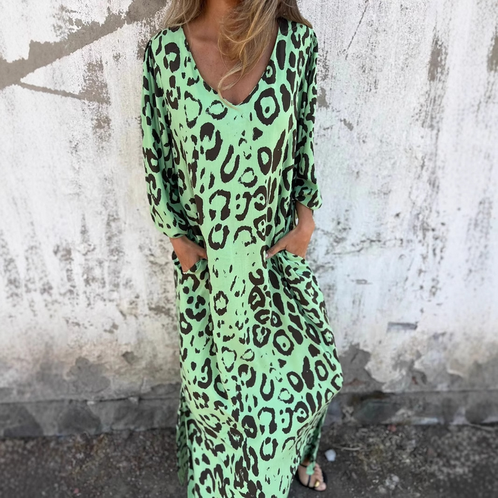 Feravive™ Bold Print Maxi Dress