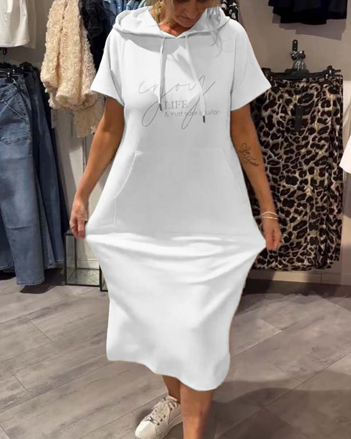 Kayleigh™ Drawstring Hoodie Dress