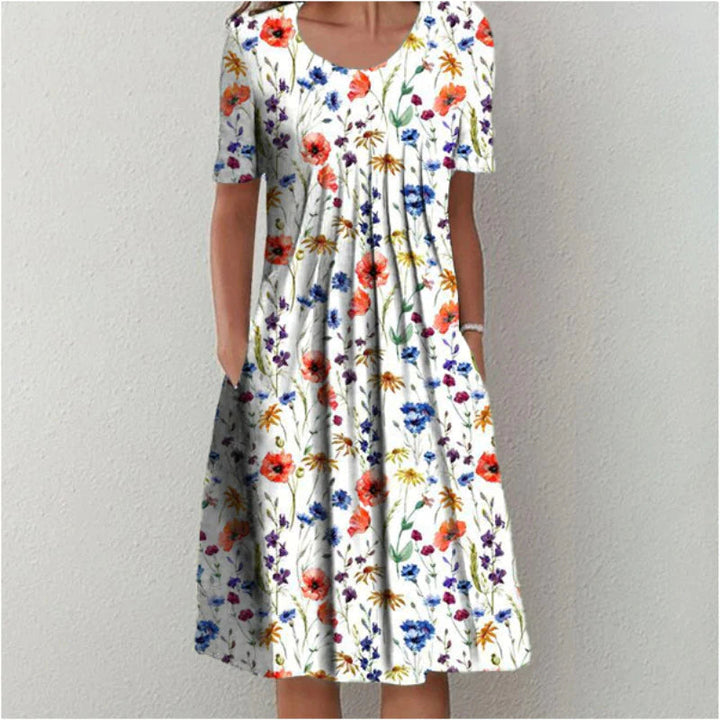 Nancy™ Vintage Floral Midi Dress