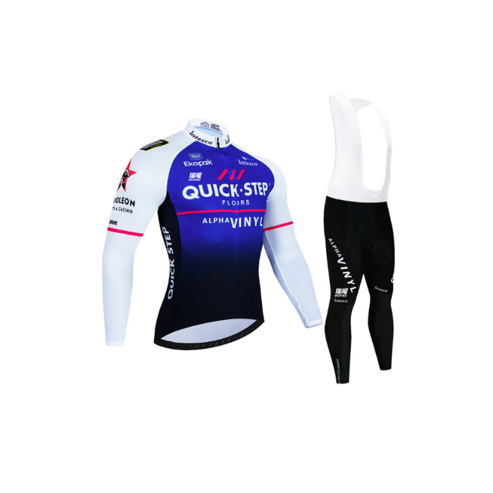 Quick Step - Long-sleeved Pro Cycling Kit