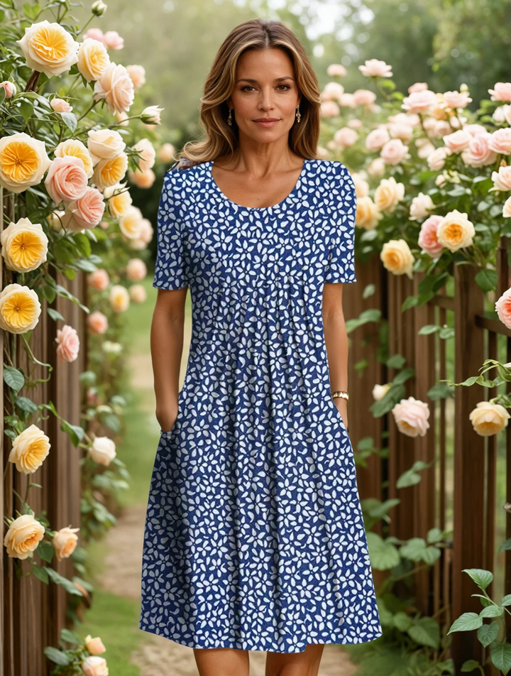 Floravine™ Button Front Summer Dress