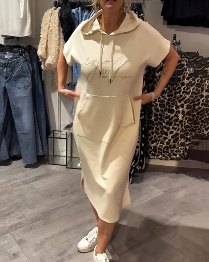 Kayleigh™ Drawstring Hoodie Dress