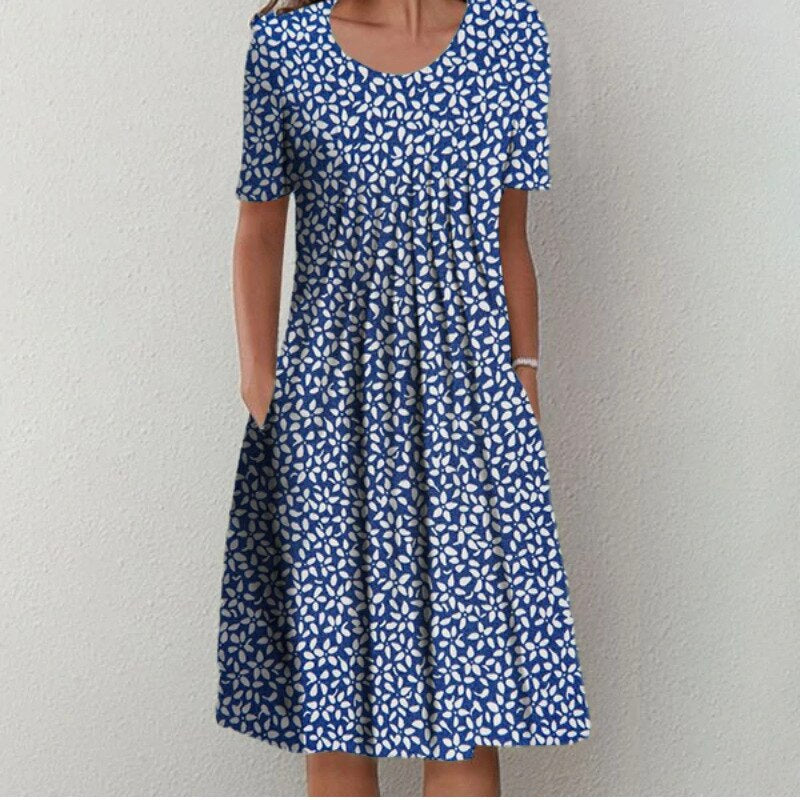 Nancy™ Vintage Floral Midi Dress