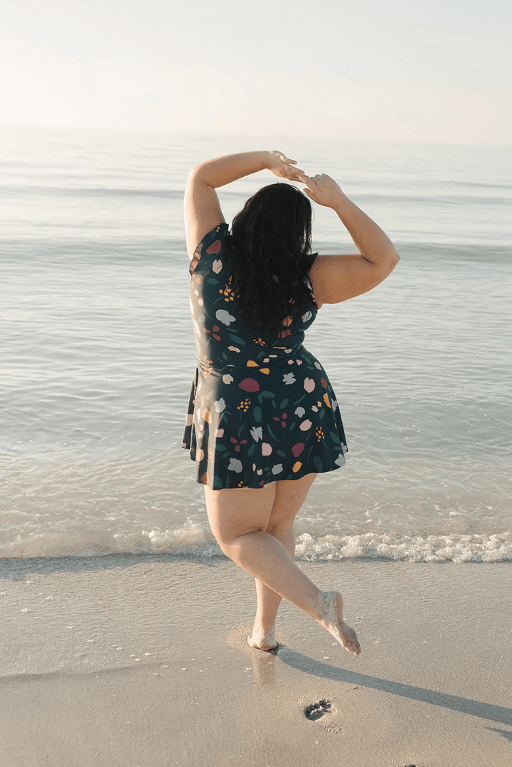 Nalia™ Ruffle Wrap Swimsuit Dress