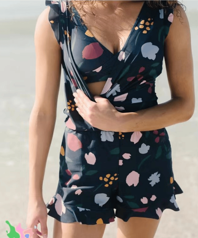 Nalia™ Ruffle Wrap Swimsuit Dress