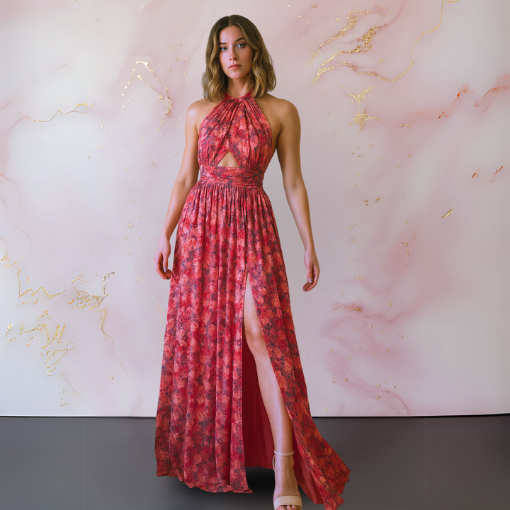 Vivenza™ Halter Split Maxi Dress