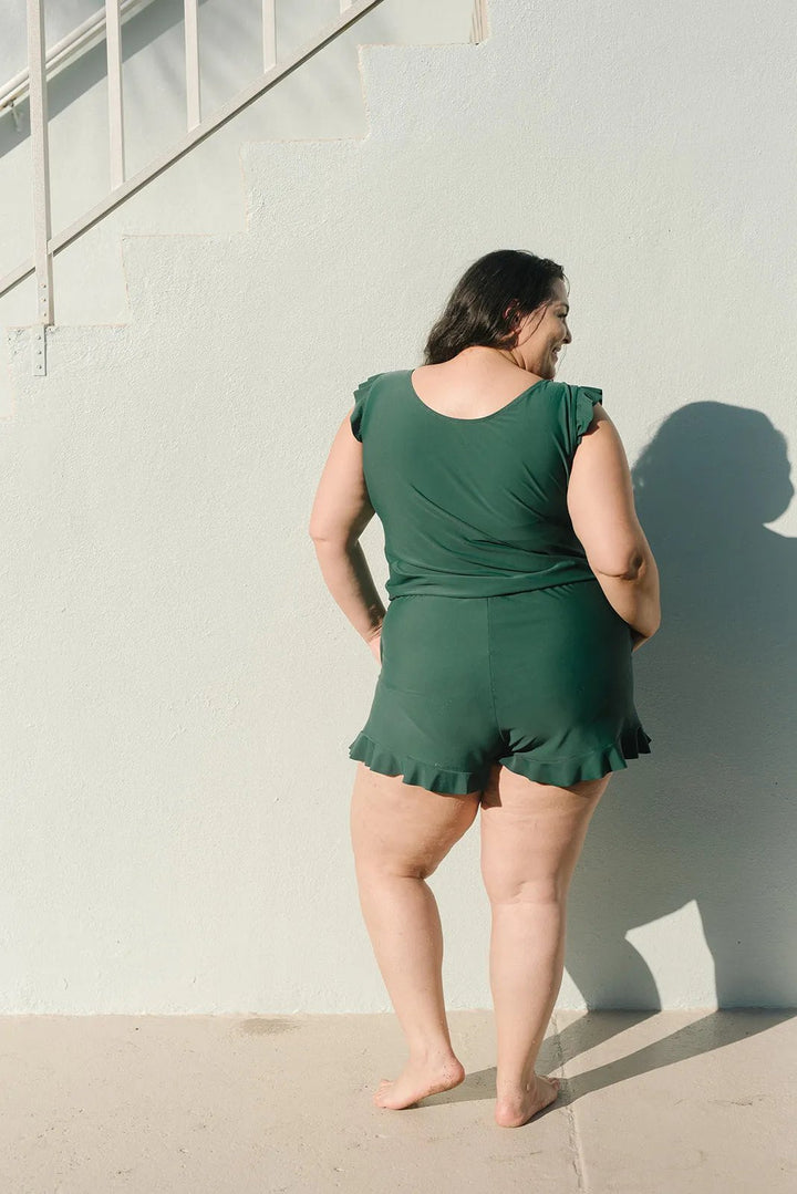 Nalia™ Ruffle Wrap Swimsuit Dress