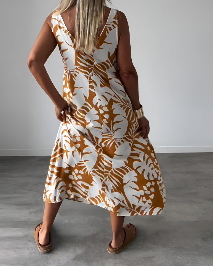 Solavie™ Palm Breeze Dress
