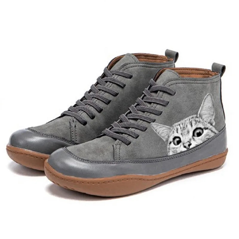Felixon™ Cat Print Trainers