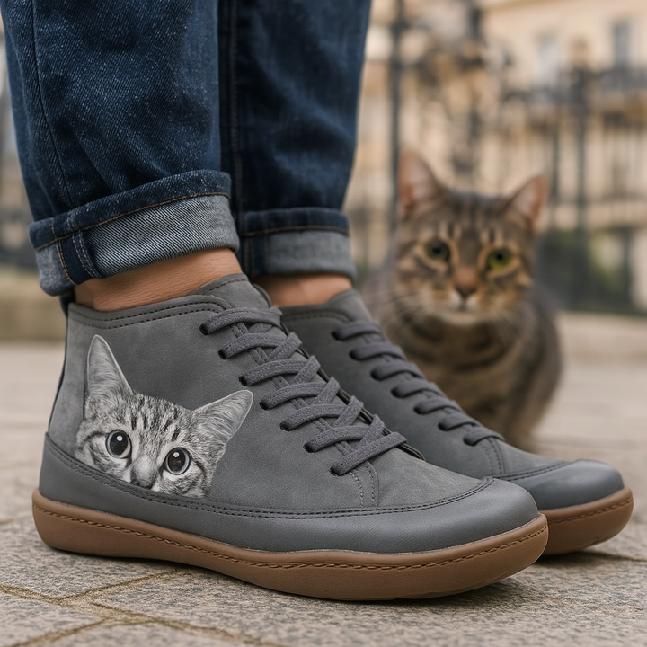 Felixon™ Cat Print Trainers