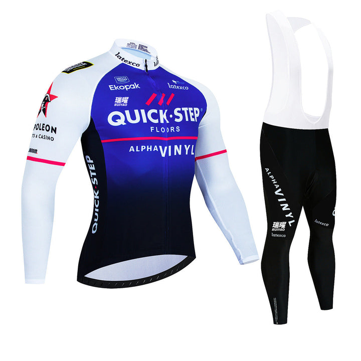 Quick Step - Long-sleeved Pro Cycling Kit