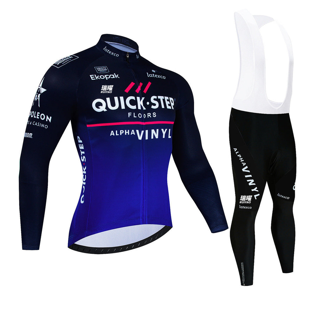 Quick Step - Long-sleeved Pro Cycling Kit