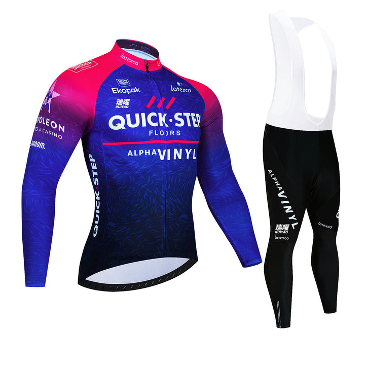Quick Step - Long-sleeved Pro Cycling Kit