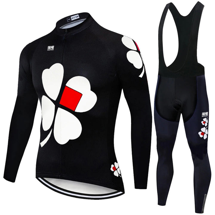 FDJ - Long-sleeved professional cycling set