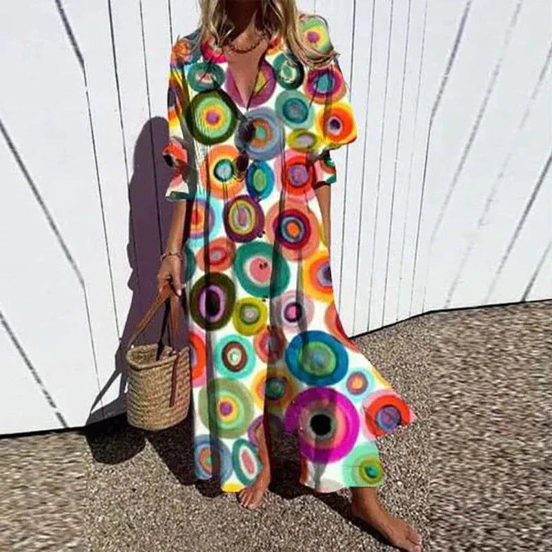 Vivenza™ Carnival Dots Maxi Dress