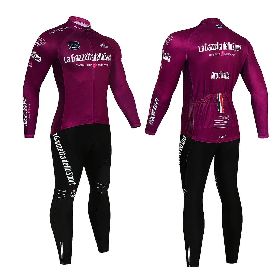 Giro d'Italia - Long-sleeved professional cycling set