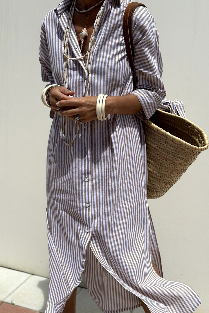 Edith™ Striped Day Shirtdress