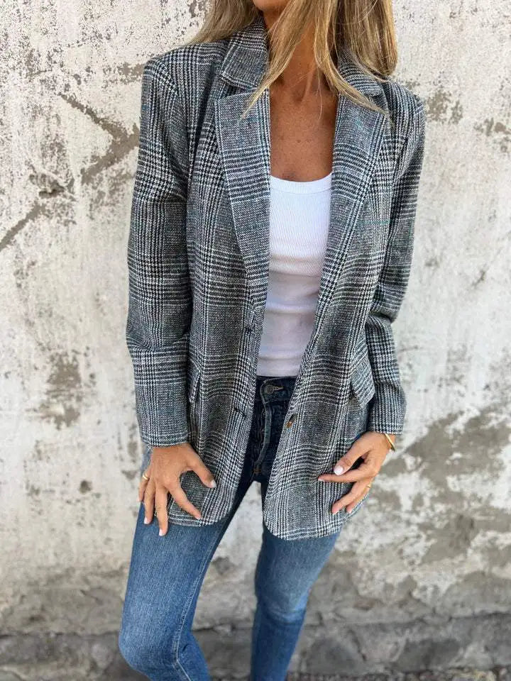 Elvarya™ Checked Blazer