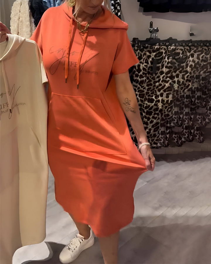 Kayleigh™ Drawstring Hoodie Dress