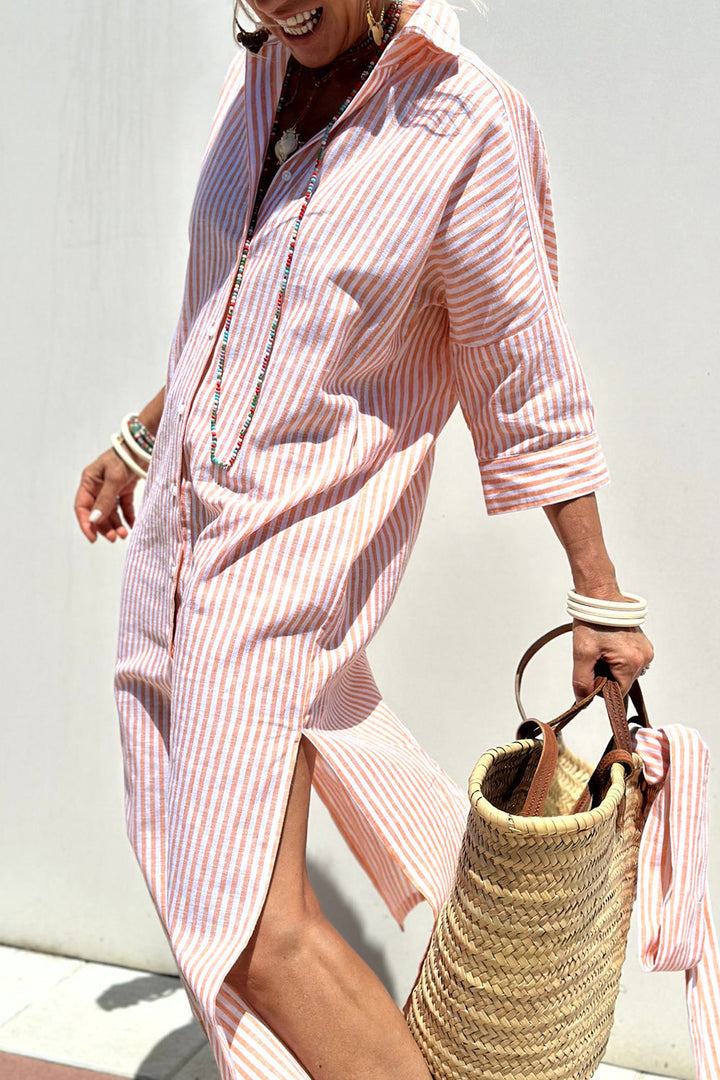 Edith™ Striped Day Shirtdress