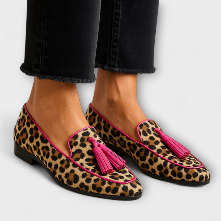 Lunavia™ Leopard Tassel Loafers