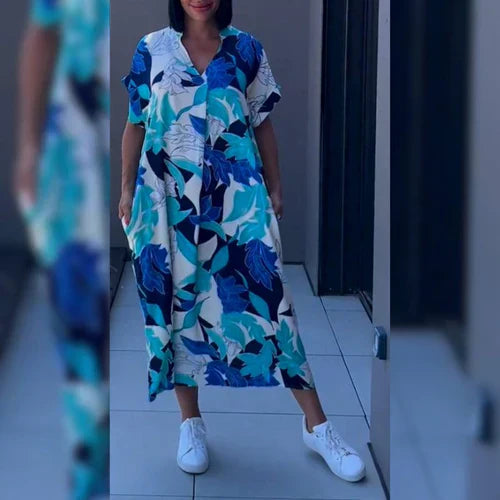 Zeraya™ Tropical Glow Maxi Dress