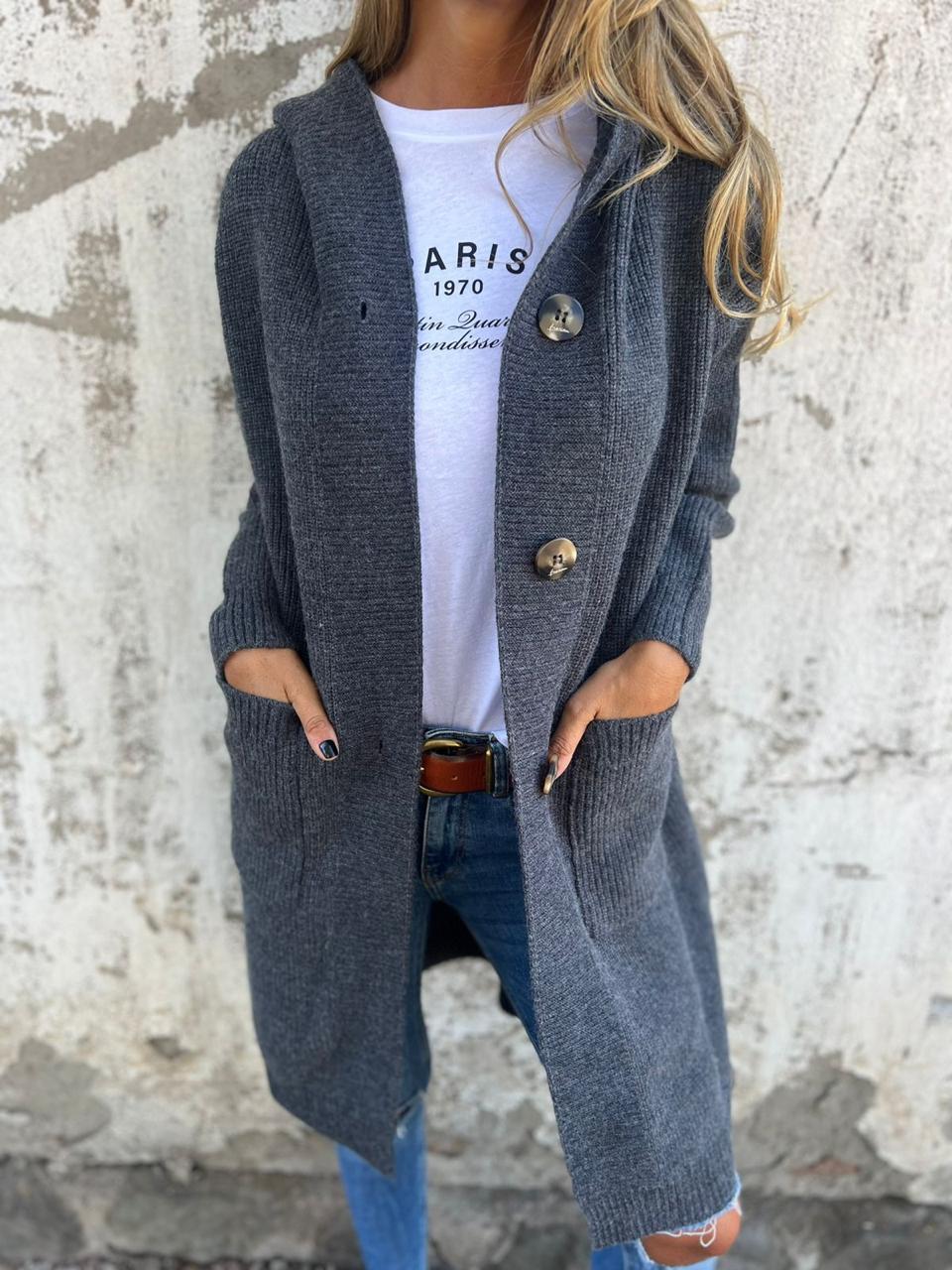 Elenara™ Knit Button Coat