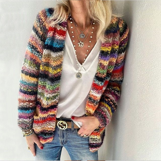 Calvoria™ Striped Cardigan