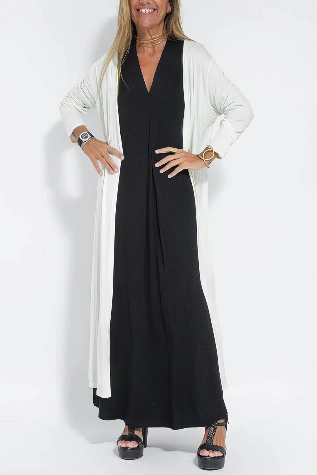 Lunessa™ Sleeveless Drape Dress